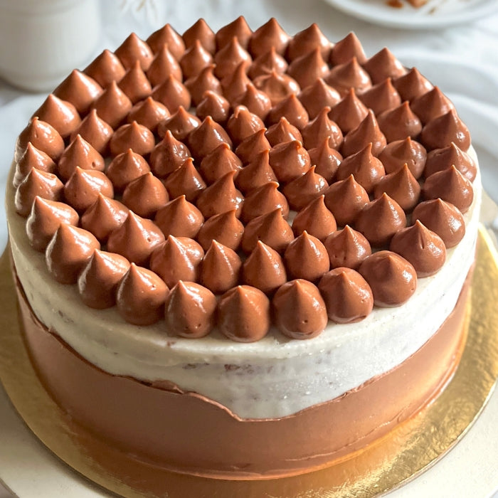 Old School Vanilla & Dark Choc Celebration Cake