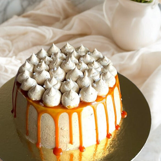 Filter Coffee & Salted Caramel Celebration Cake