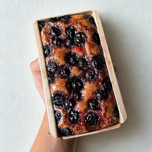 fluffy tangy lemon blueberry teacake