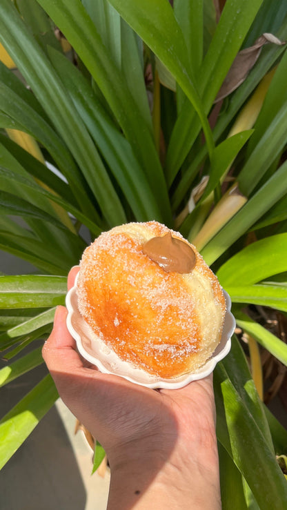 filter coffee doughnut bomboloni