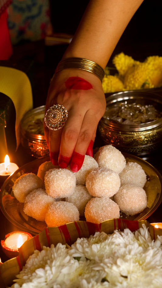 Vegan Gluten free Nariyal laddoos 