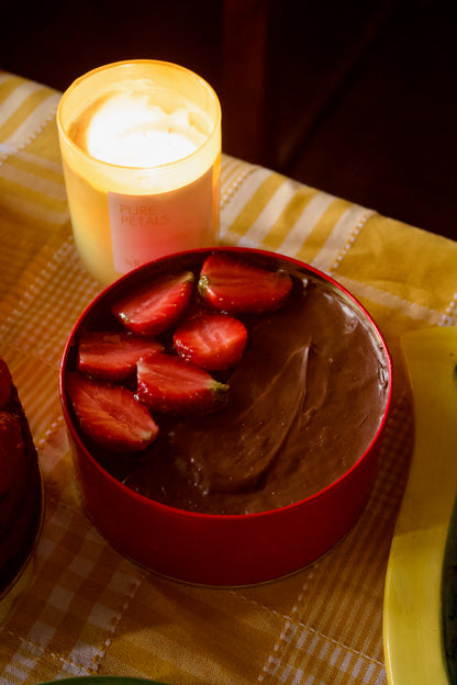 Kunafa Strawberry Chocolate Cake Tin (Vegan, Gluten Free, Refined Sugar Free)