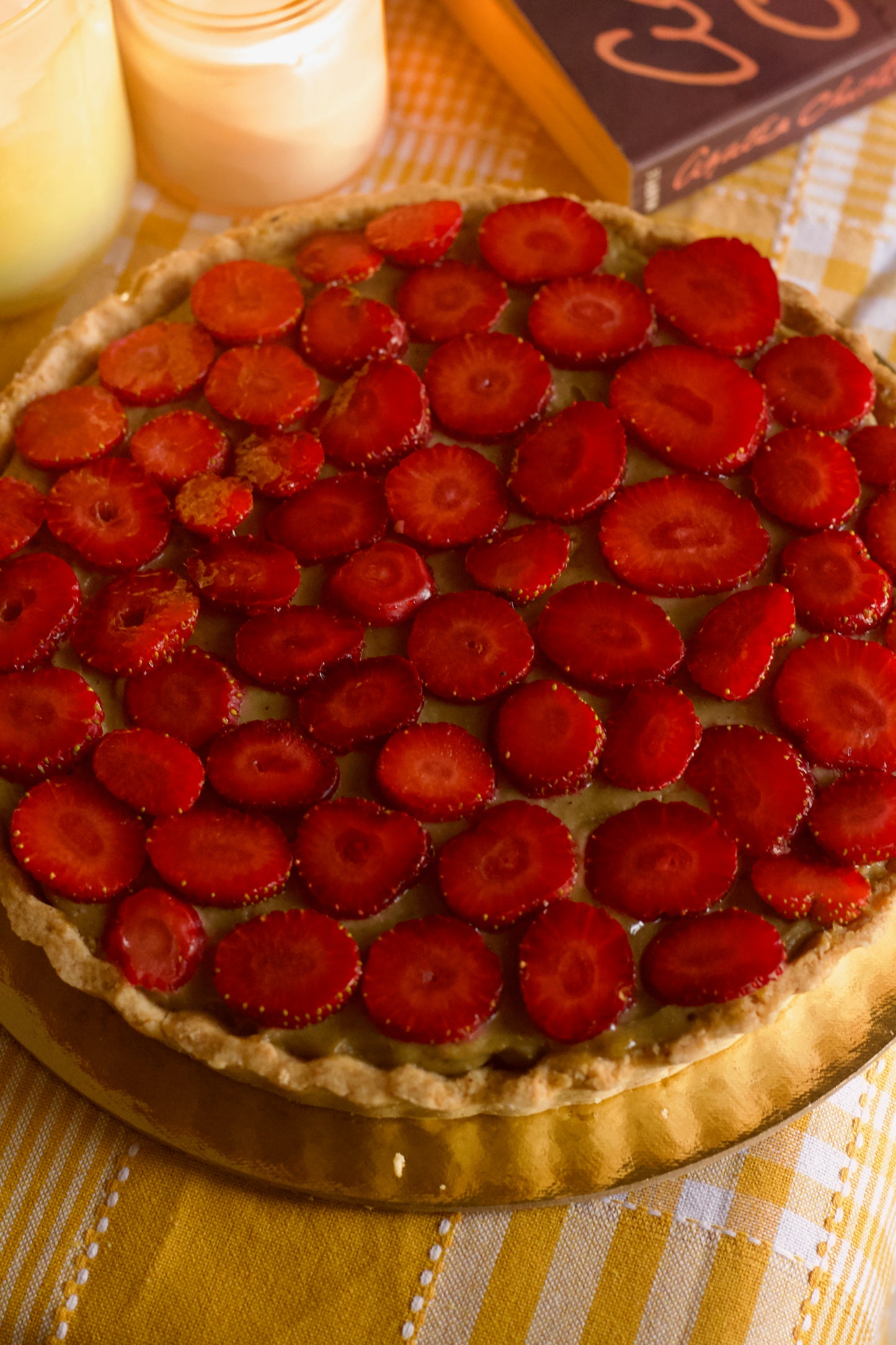 Pistachio Strawberry Tart (Vegan, Gluten Free)