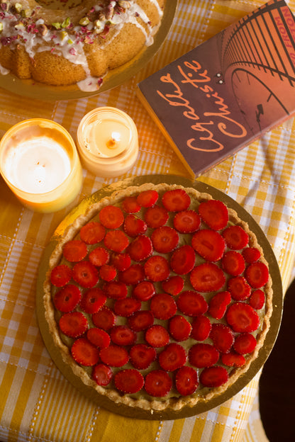 Pistachio Strawberry Tart (Vegan, Gluten Free)