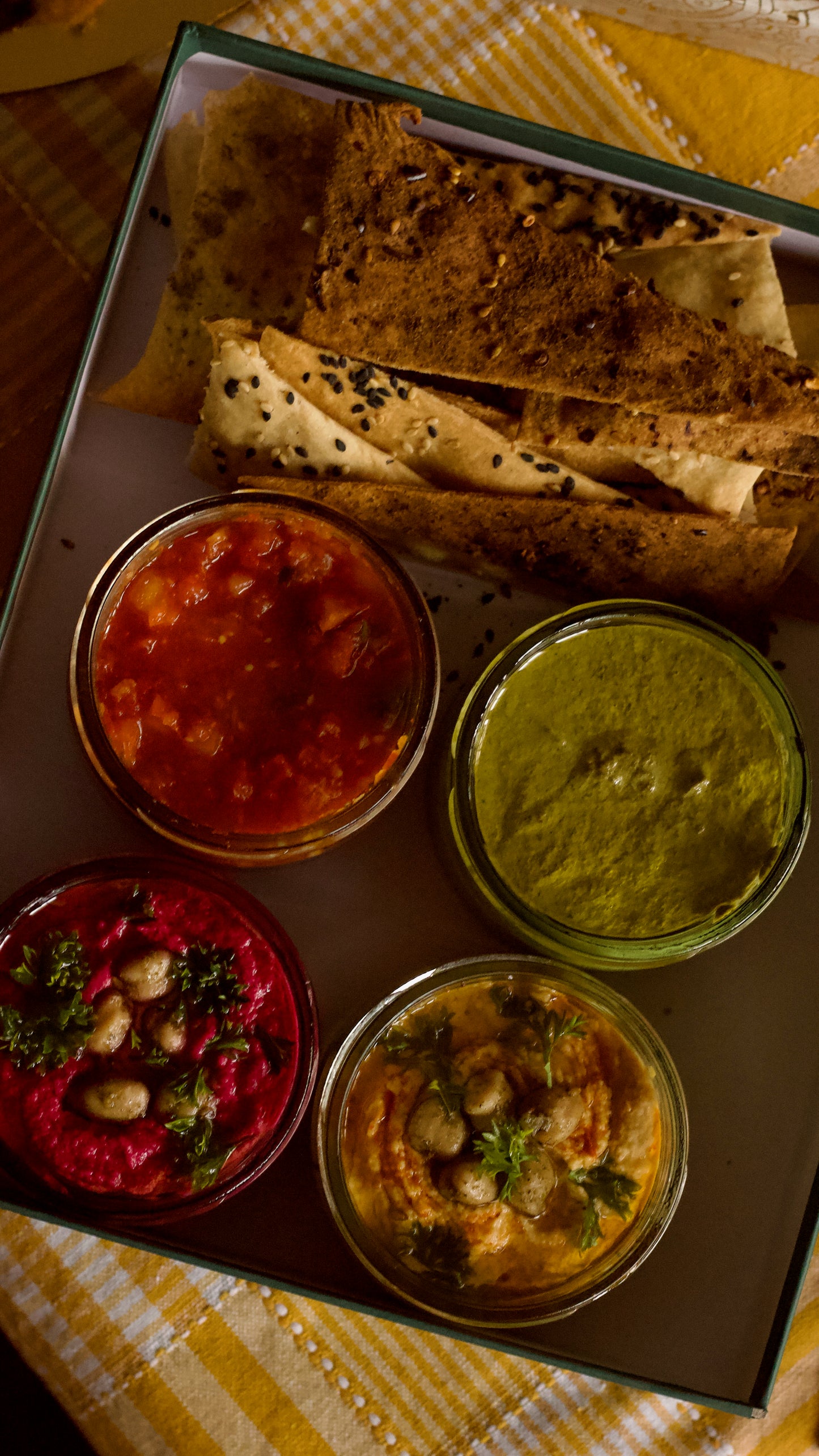Vegan Dip & Lavash Box (Serves 3-4)