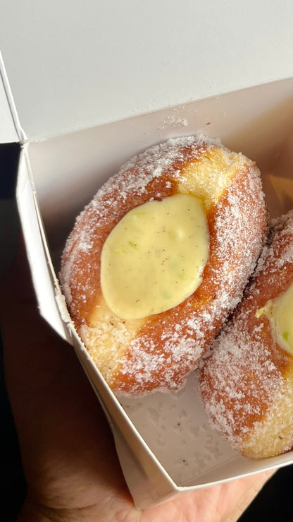 vanilla bomboloni brioche doughnut