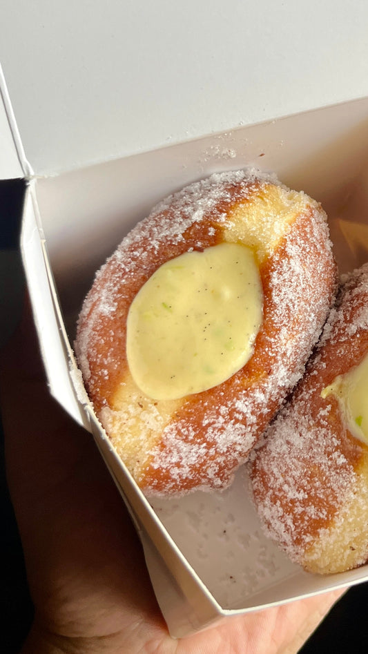 vanilla bomboloni brioche doughnut