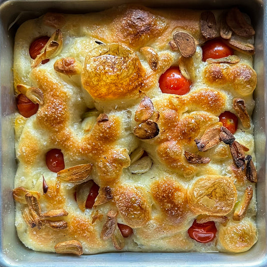 Rosemary Cherry Tomato Garlic Onion Focaccia (500g)