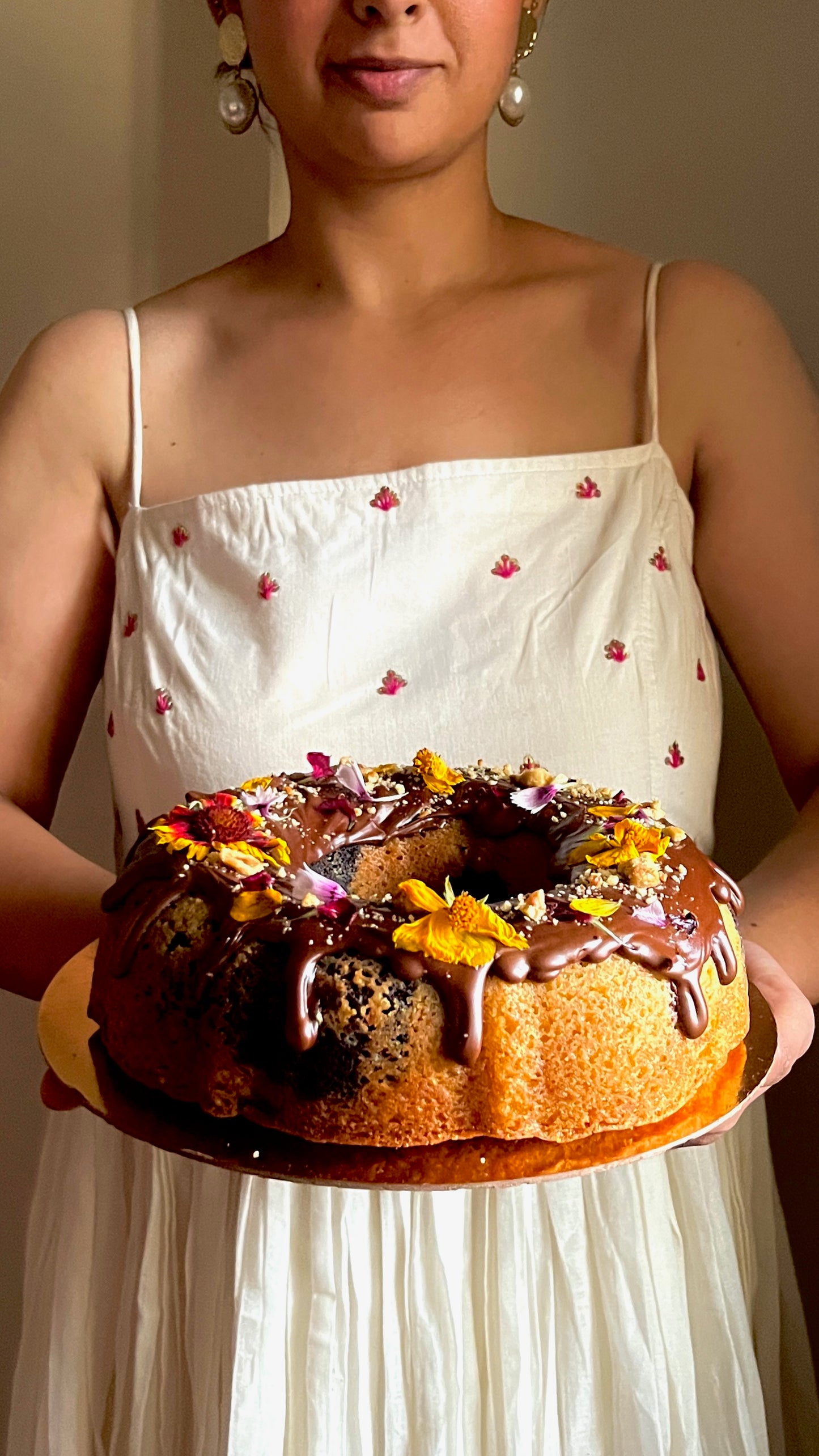 Marble Nutella Hazelnut Bundt Cake