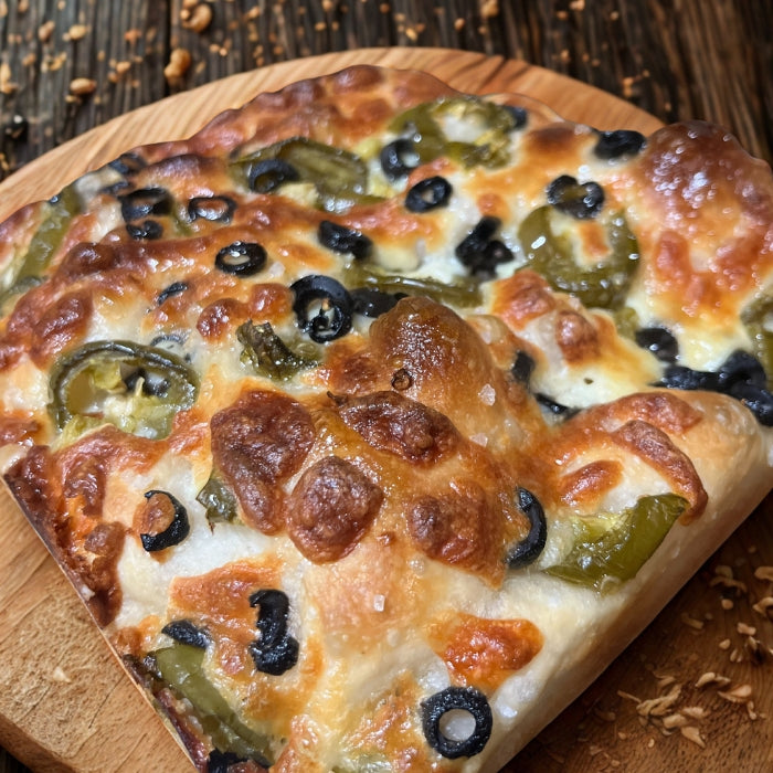 Cheese Olive Jalapeno Focaccia (500g)