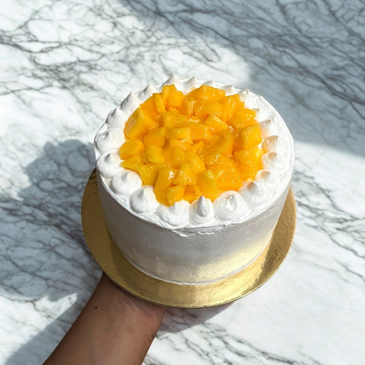 Fresh Mango & Cream Celebration Cake